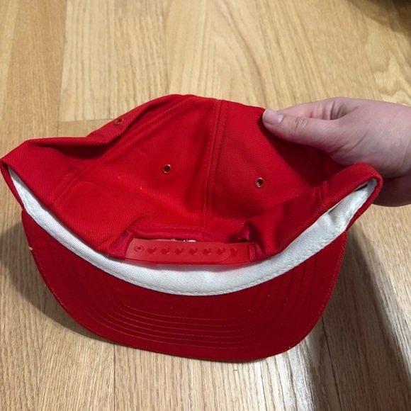 Vintage Case IH tractor 1980's Snapback trucker hat cap Louisville USA Red - Picture 5 of 7